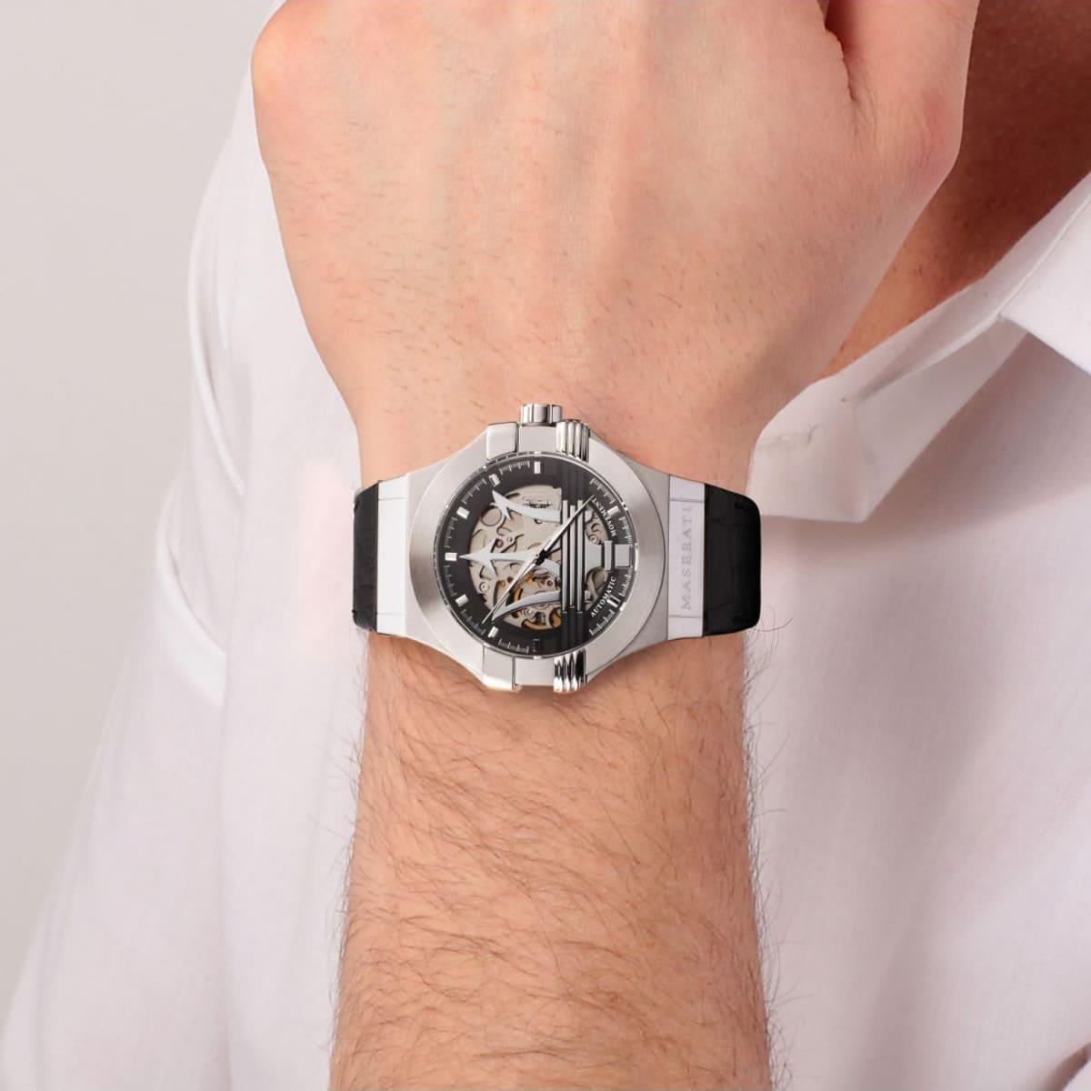 Maserati R8821108038 Potenza Skeleton Dial Men's Watch Maserati R8821108038 Potenza Skeleton Dial Men's Watch